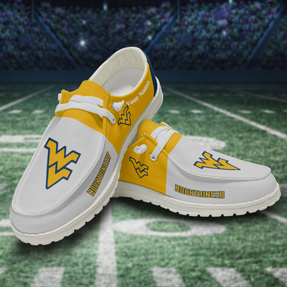 West Virginia Mountaineers Personalized Hey Dude Shoes For Men And Women ST16316