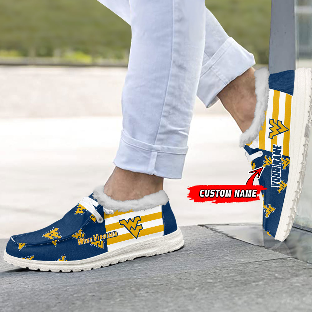 West Virginia Mountaineers Personalized Hey Dude Shoes For Men And Women ST3905