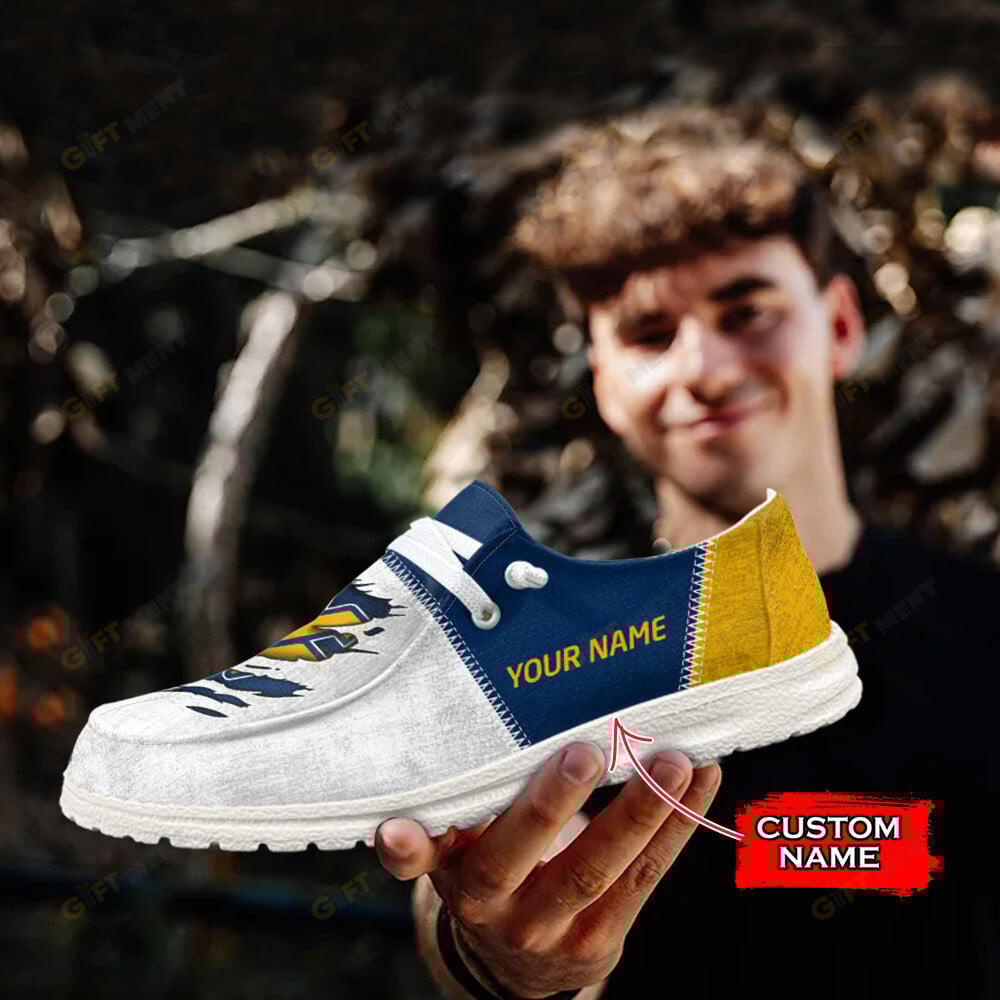 West Virginia Mountaineers Personalized Hey Dude Shoes For Men And Women ST4092