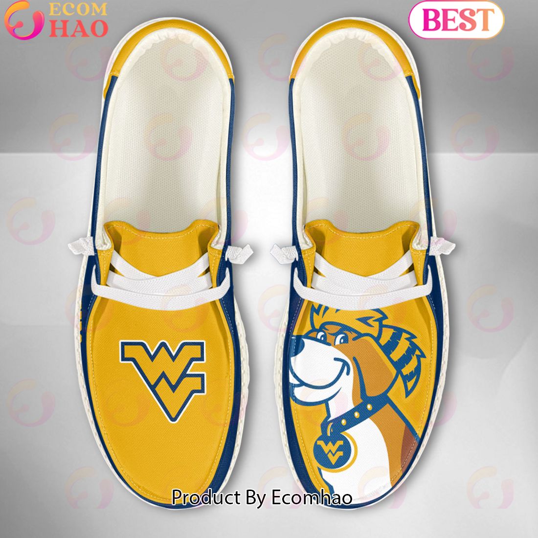 West Virginia Mountaineers Personalized Hey Dude Shoes For Men And Women ST4474