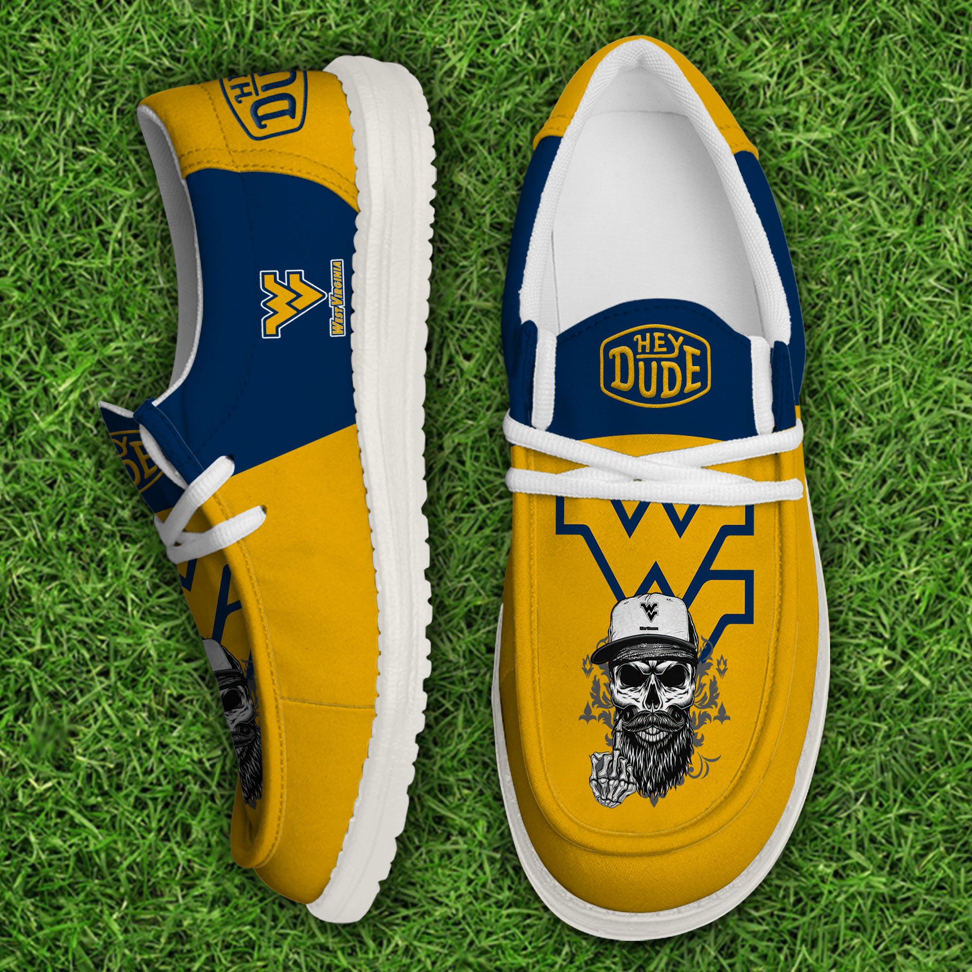 West Virginia Mountaineers Personalized Hey Dude Shoes For Men And Women ST4970