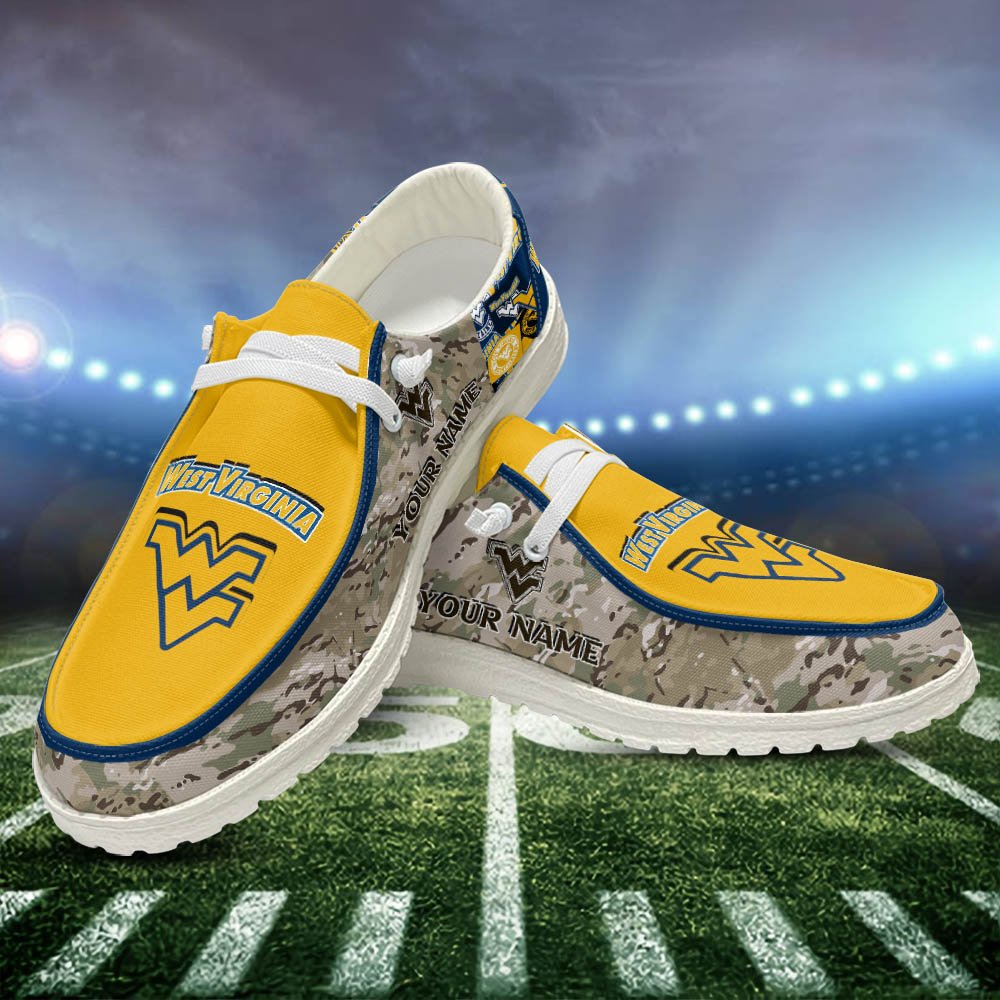 West Virginia Mountaineers Personalized Hey Dude Shoes For Men And Women ST7769