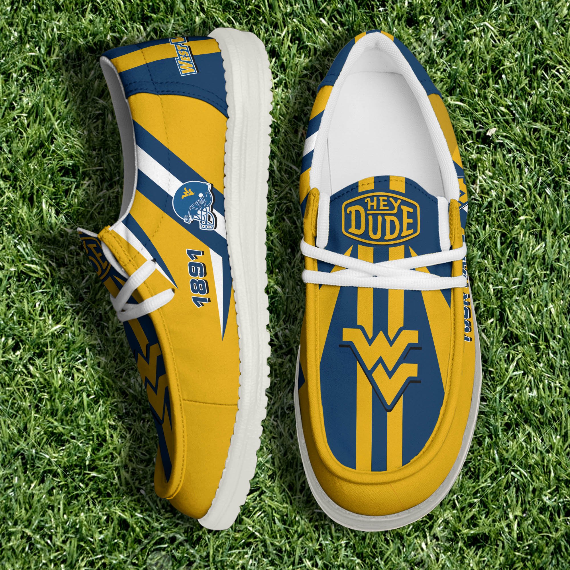 West Virginia Mountaineers Personalized Hey Dude Shoes For Men And Women ST8975