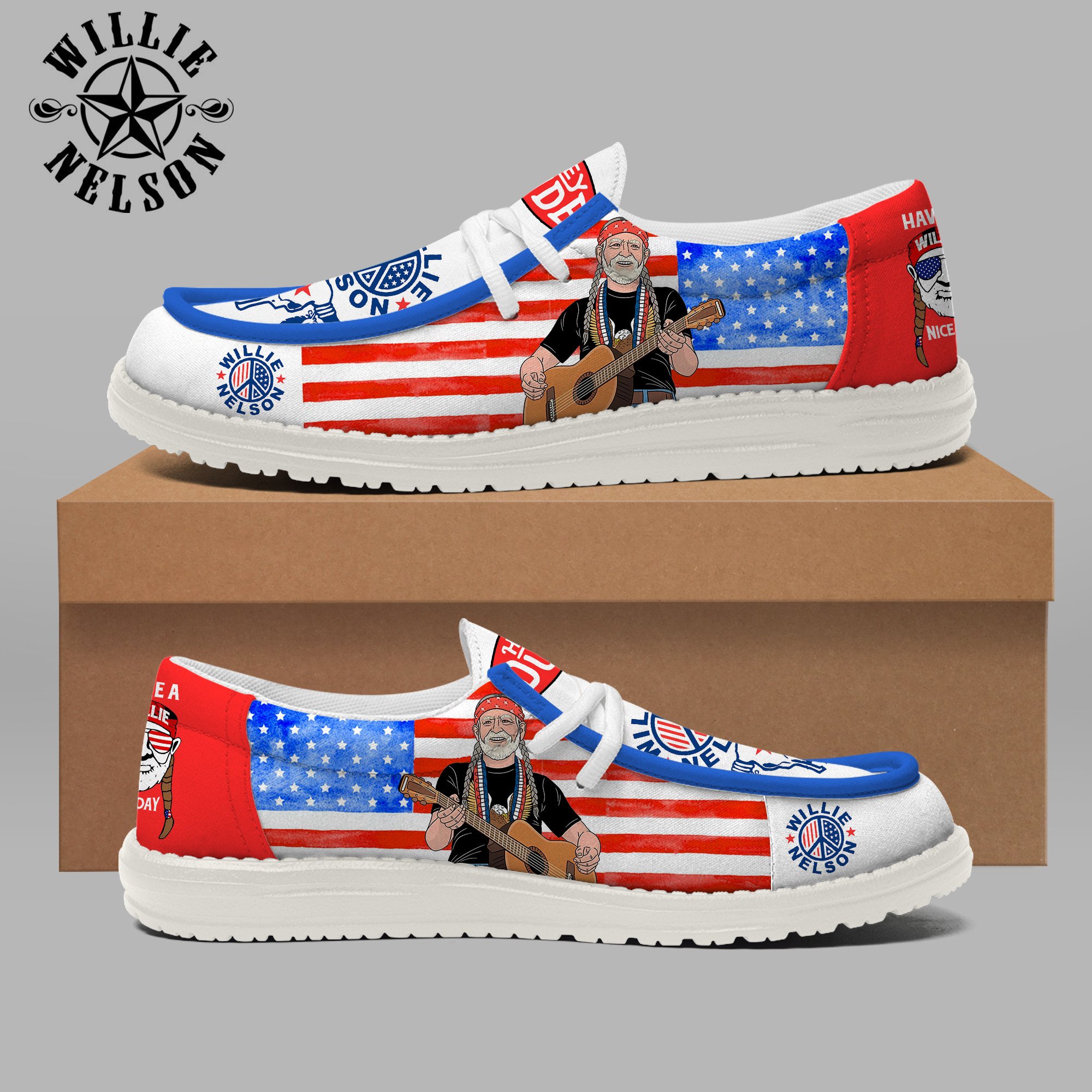 Willie Nelson Personalized Hey Dude Shoes For Men And Women ST6177