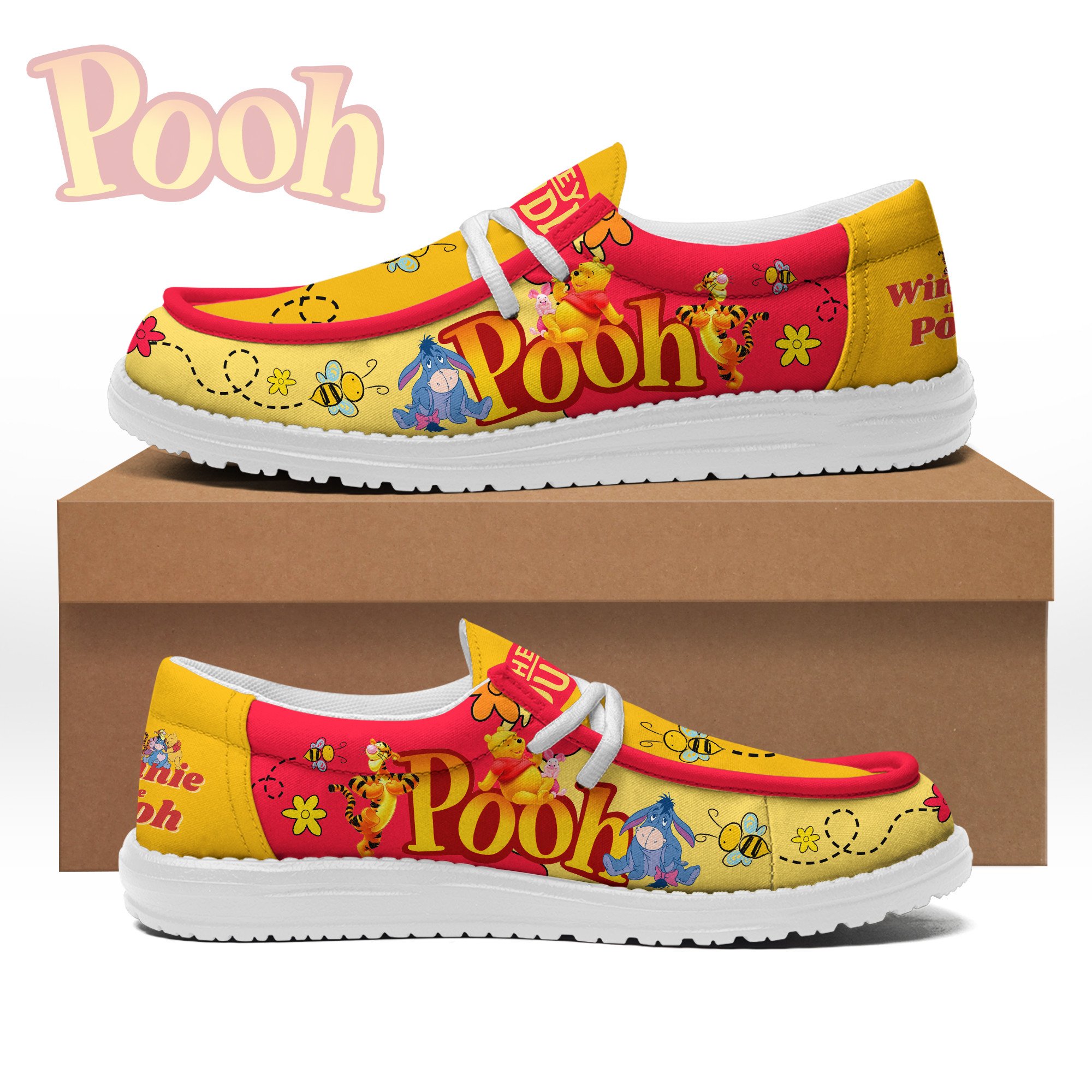 Winnie-the-Pooh Personalized Hey Dude Shoes For Men And Women ST5875