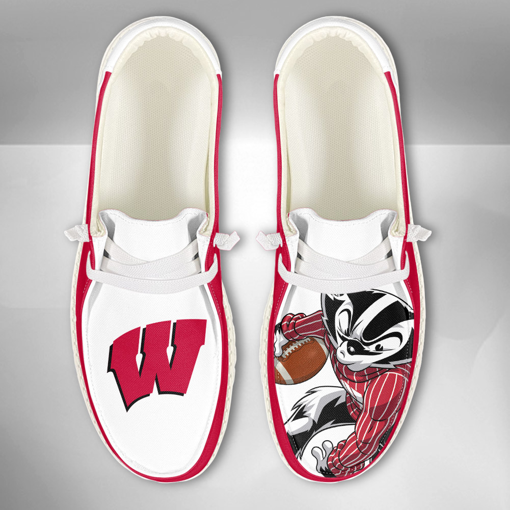 Wisconsin Badgers NCAA Personalized Hey Dude Shoes For Men And Women ST12668