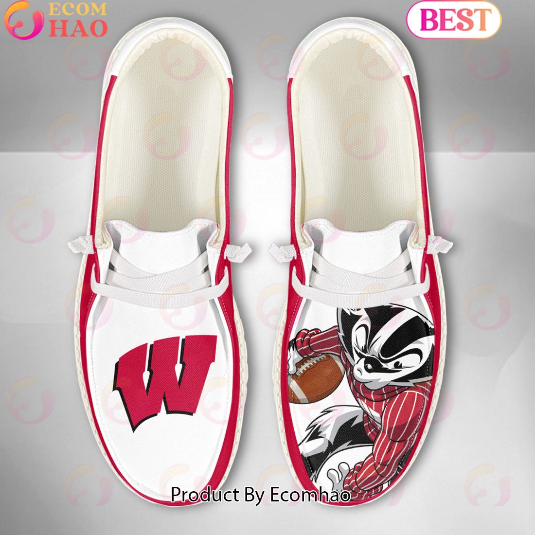 Wisconsin Badgers Personalized Hey Dude Shoes For Men And Women ST4447