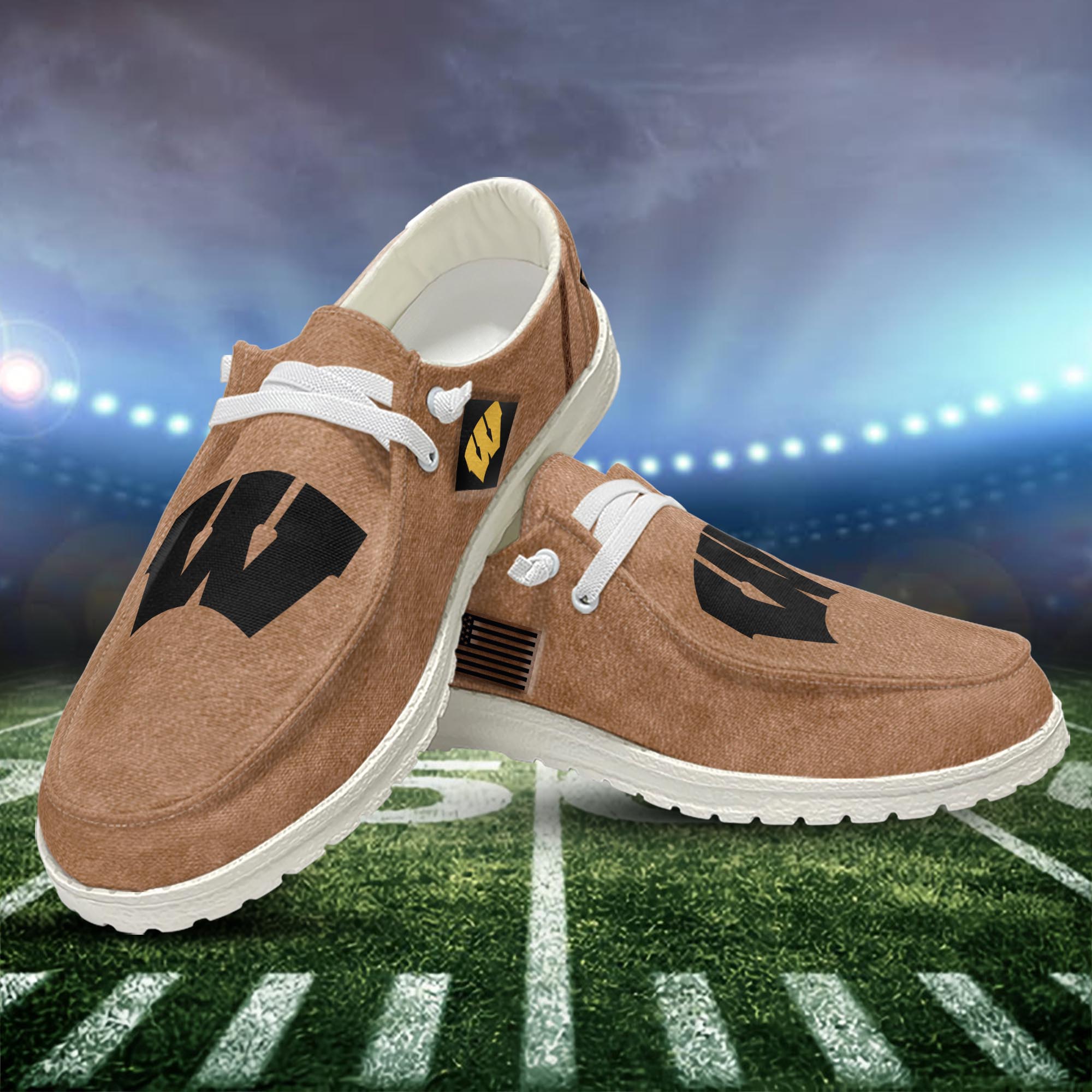 Wisconsin Badgers Salute To Service NCAA Personalized Hey Dude Shoes For Men And Women ST13928