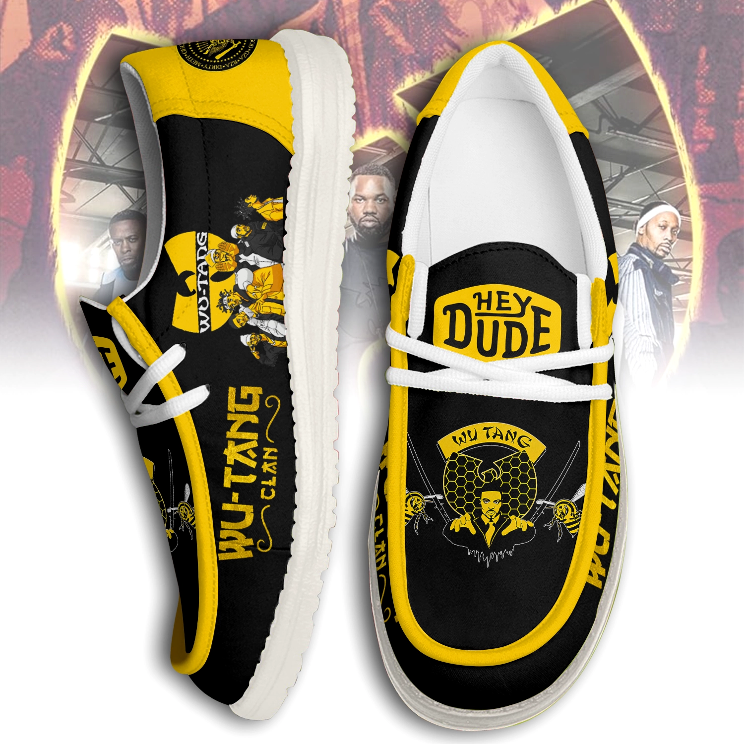 Wu Tang Clan Hey Dude Shoes For Men And Women ST8912
