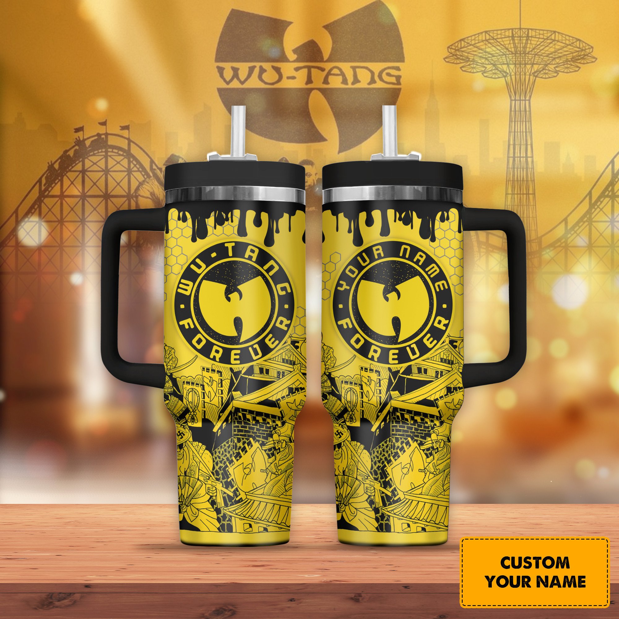 Wu-Tang Music Stanley Tumbler With Handle Personalized Name St1557