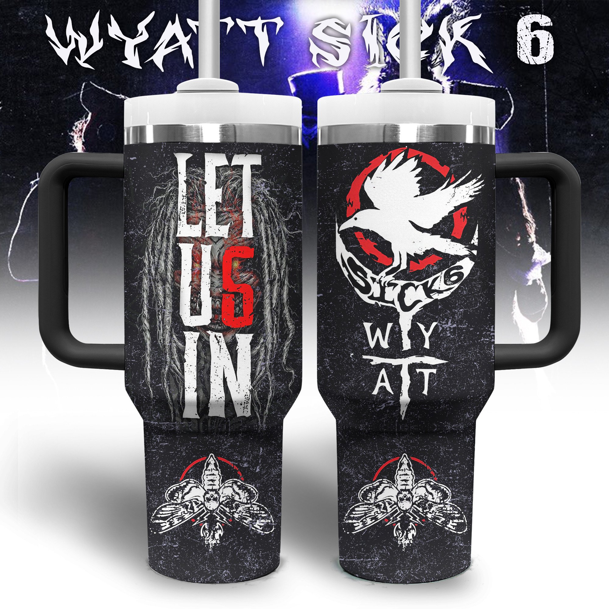 Wyatt Sick 6 Music Stanley Tumbler With Handle Personalized Name St3109