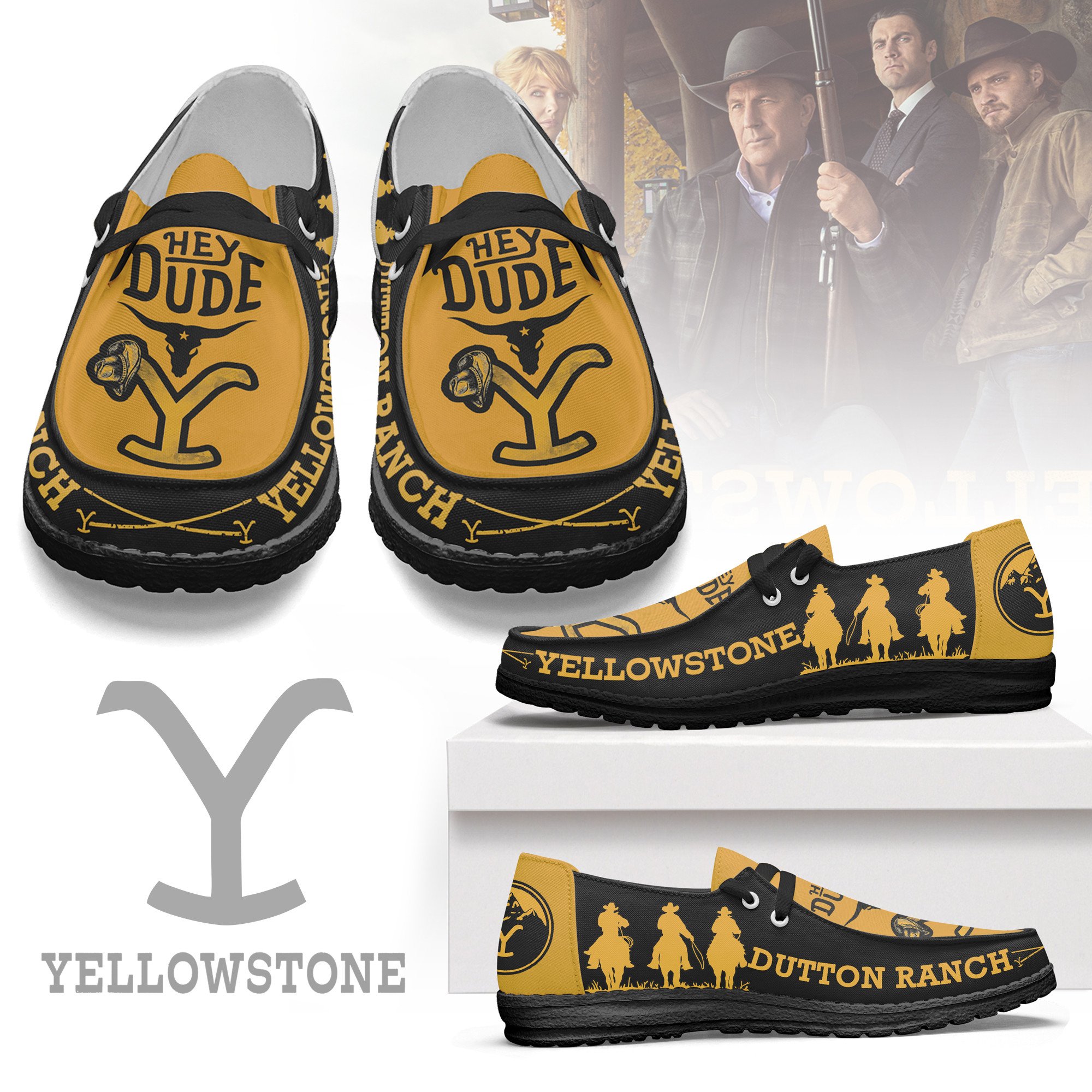 Yellowstone Personalized Hey Dude Shoes For Men And Women ST6097